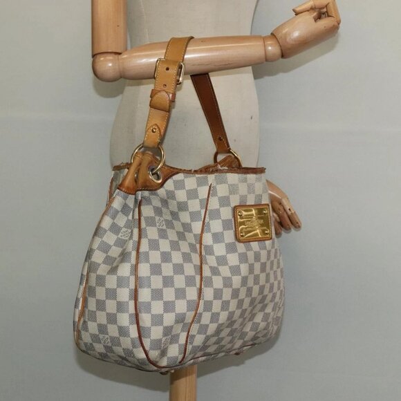 LOUIS VUITTON Damier Azur Galliera PM Shoulder Bag LV Auth - Picture 14 of 16
